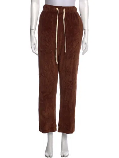 Pre-owned Les Tien Straight Leg Pants In Brown