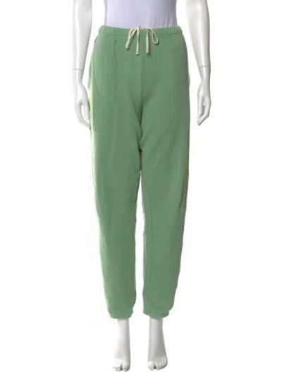 Pre-owned Les Tien Straight Leg Pants In Green