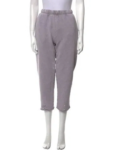 Pre-owned Les Tien Straight Leg Pants In Purple