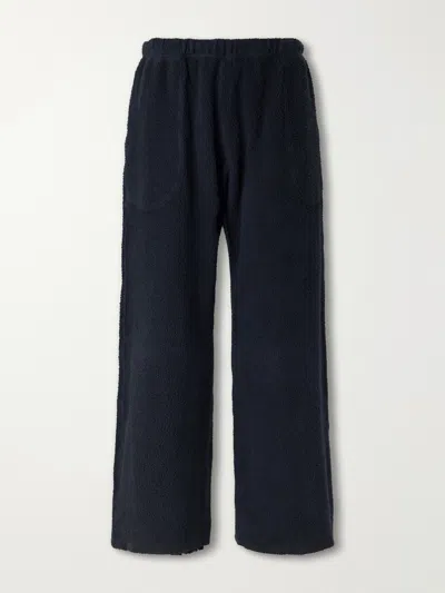 Les Tien Straight-leg Cotton-fleece Sweatpants In Black