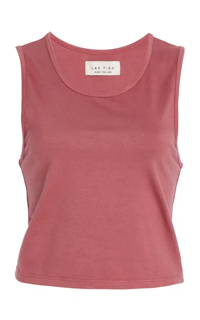Les Tien Talya Crop Tank In Pink