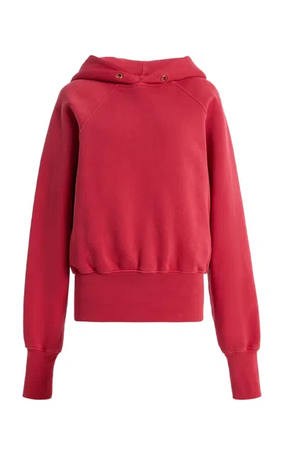 Les Tien Taylor Classic Cotton Hoodie In Red