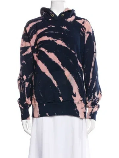 Pre-owned Les Tien Tie-dye Print Jacket In Blue