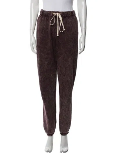 Pre-owned Les Tien Tie-dye Print Sweatpants In Brown