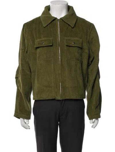 Pre-owned Les Tien Trucker Jacket In Green