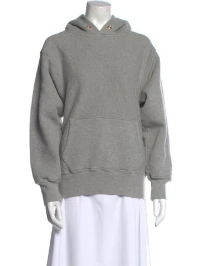 Pre-owned Les Tien Turtleneck Long Sleeve Sweatshirt In Gray