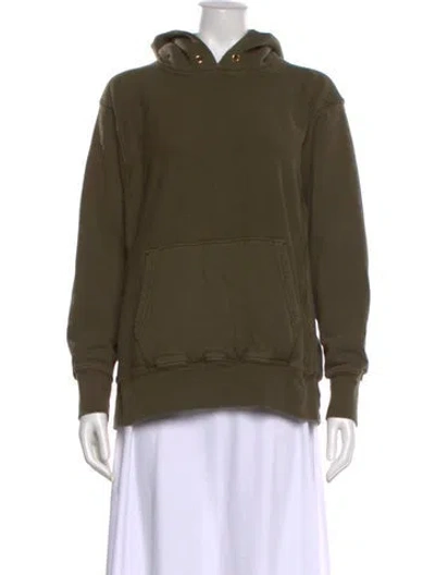 Pre-owned Les Tien Turtleneck Long Sleeve Sweatshirt In Green