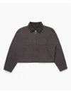 Les Tien Gray Utility Jacket In Black