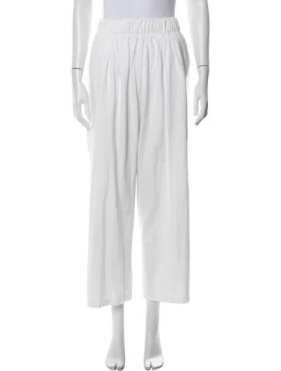 Pre-owned Les Tien Wide Leg Pants In White