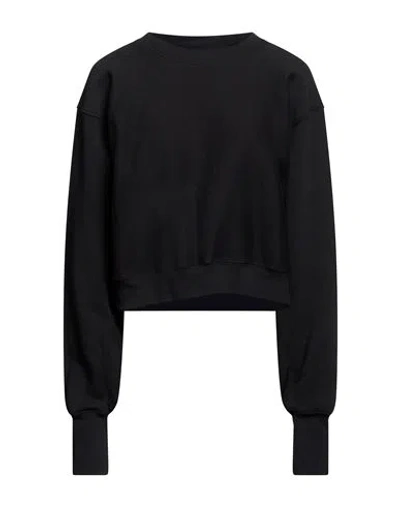 Les Tien Woman Sweatshirt Black Size M Cotton