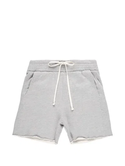 Les Tien Yacht Raw-edge Shorts In Gray