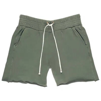 Pre-owned Les Tien Yacht Short 'washed Spruce' In Green