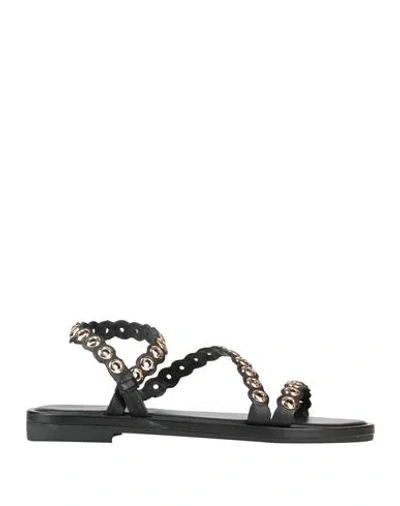 Les Tropeziennes Woman Sandals Black Size 8 Leather