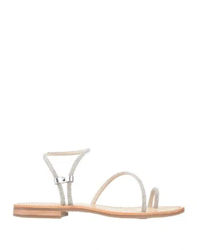 Les Tropeziennes Woman Thong Sandal Silver Size 8 Synthetisches Material
