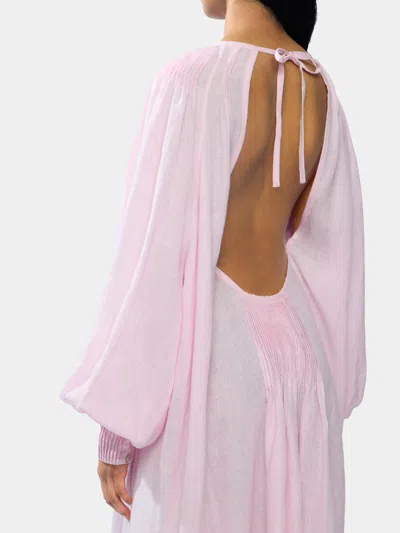 Les Vacances D'irina Robe De Nuit  Abask Luxury Gift In Pink