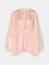 Les Vacances D'irina The Hazy Nipple Silk Shirt One Size  Abask Luxury Gift