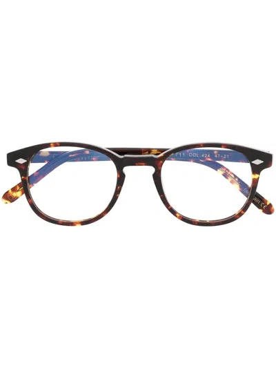 Lesca 711 Tortoiseshell-effect Glasses