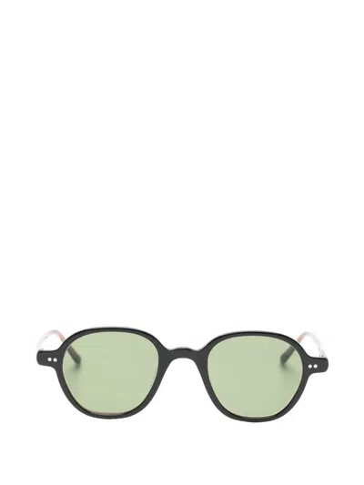 Lesca Babu Round-frame Sunglasses In Black
