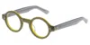 Lesca Burt Men's Glasses, Grey, Size 41 In Green