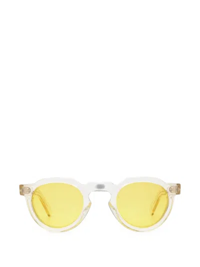 Lesca Crown Panto X Mia Burton Sunglasses In Nude