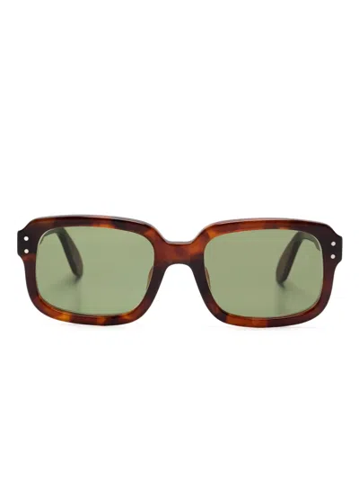 Lesca Dude Sunglasses In Brown