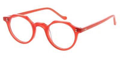 Lesca Heri Men's Glasses, Red, Size 43