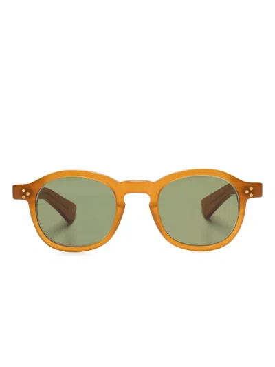 Lesca Iota Sunglasses In Brown