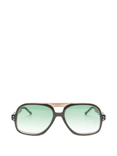 Lesca Lotus Pilot Sunglasses In Multi