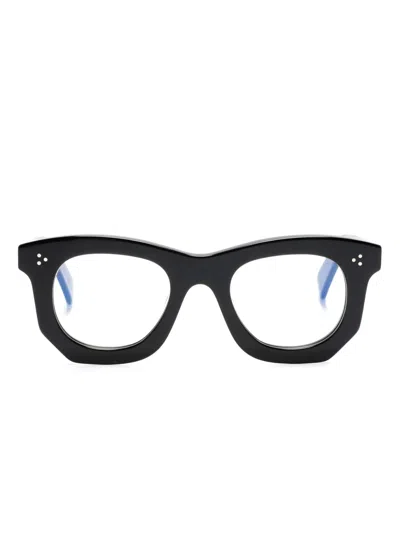 Lesca Ogre Xl Square-frame Glasses In Black