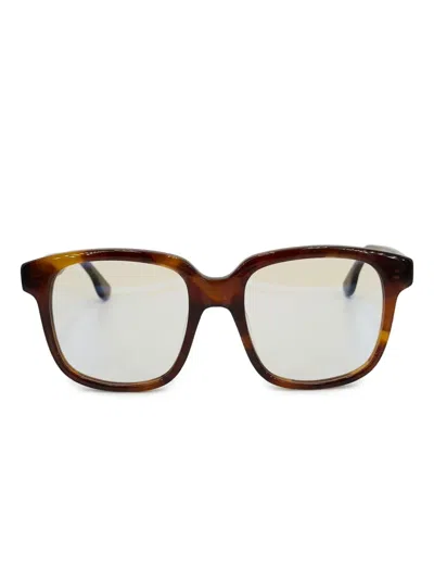 Lesca Oversize-frame Glasses In Brown