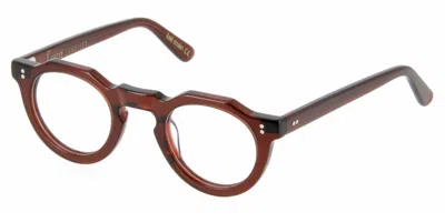 Lesca Pica Ltd32 Occhiali Da Vista Marroni Per Uomo (solo Montatura)
