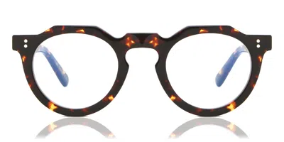 Lesca Pica Men's Glasses, Tortoiseshell, Size 44 In Brown