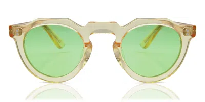 Lesca Pica S186 Men's Sunglasses Yellow Size 44