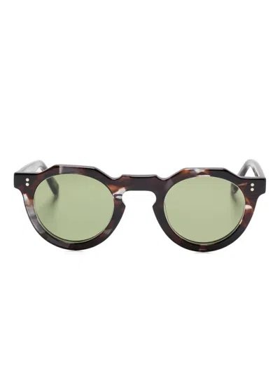 Lesca Pica Sunglasses In Brown