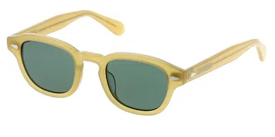 Lesca Posh 0030 Men's Sunglasses Yellow Size 47
