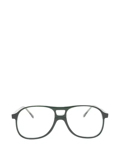 Lesca Rock Pilot-frame Glasses In Gray