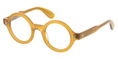 Lesca Saga Men's Glasses, Yellow, Size 45