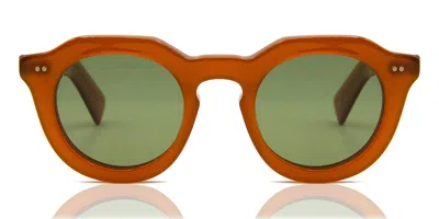 Lesca Toro Xl 1 Men's Sunglasses Yellow Size 47 In Brown