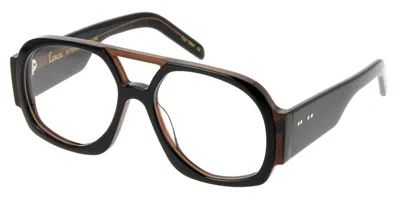 Lesca Tupac Ltd27 Occhiali Da Vista Neri Per Uomo (solo Montatura)