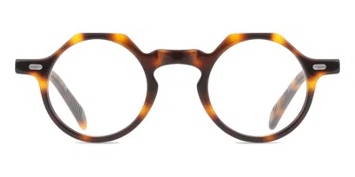 Lesca Yoga Men's Glasses, Tortoiseshell, Size 39 In Brown