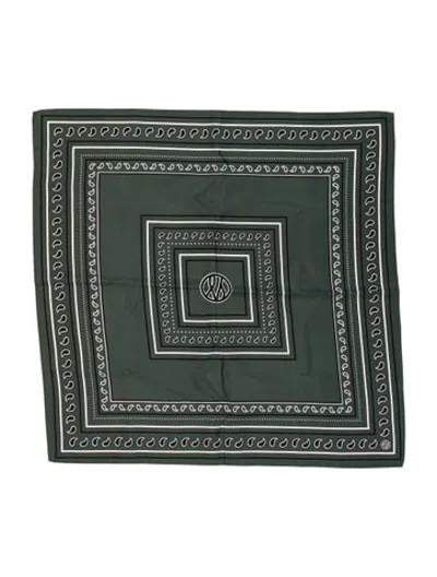 Pre-owned Lescarf Paisley Paisley Print Scarf In Green