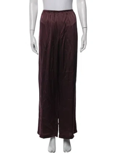 Pre-owned Leset Acetate Pajamas W/ Tags In Burgundy