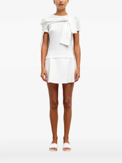 Leset A-line Skirt In White