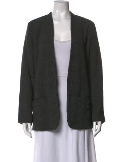 Pre-owned Leset Alpaca Plaid Print Sweater In Multicolor