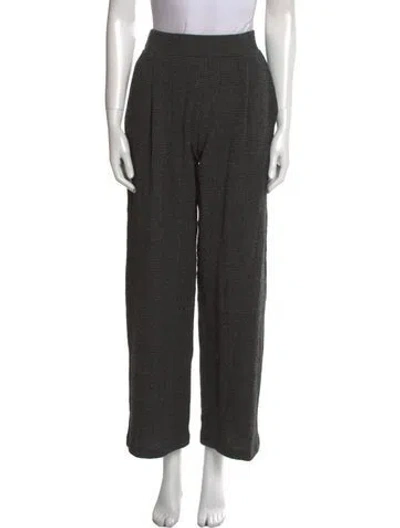 Pre-owned Leset Alpaca Wide Leg Pants In Gray