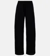 Leset Ari Crêpe Straight Pants In Black