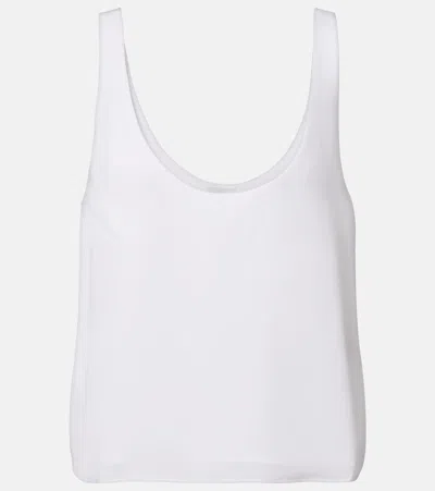 Leset Ari Crêpe Tank Top In White