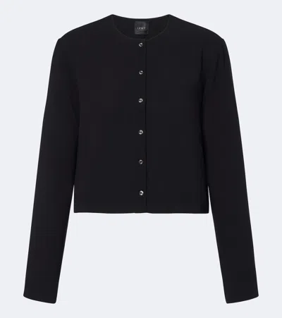 Leset Ari Cropped Cardigan In Black