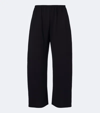 Leset Ari Cropped Straight Pants In Black