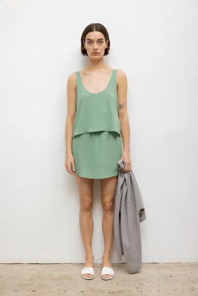 Leset Ari Mini Skirt In Green